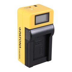 Ładowarka USB PATONA Synchron f. Casio NP70 NP-70 z wyświetlaczem LCD