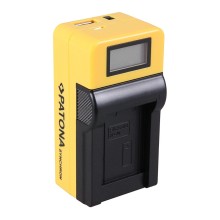 Ładowarka USB PATONA Synchron f. Casio NP70 NP-70 z wyświetlaczem LCD