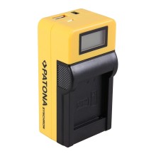 Ładowarka USB PATONA Synchron f. Canon NB11L NB-11L z wyświetlaczem LCD