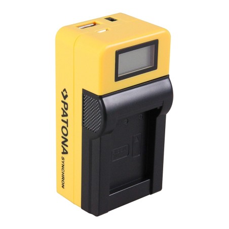 Ładowarka USB PATONA Synchron f. Sony NPBX1 NP-BX1 z wyświetlaczem LCD