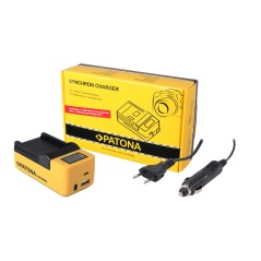 Ładowarka USB PATONA Synchron f. Canon LPE12 LPE-12 z wyświetlaczem LCD