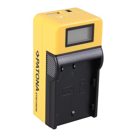 Ładowarka USB PATONA Synchron f. Panasonic BLF19E z wyświetlaczem LCD