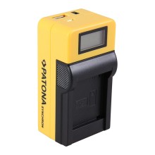 Ładowarka USB PATONA Synchron f. Panasonic BCM13 DMWBCM13 z wyświetlaczem LCD