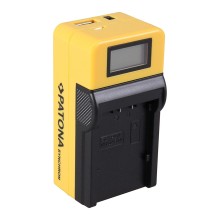 Ładowarka USB PATONA Synchron f. Panasonic VWVBD29 z wyświetlaczem LCD