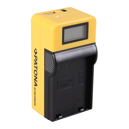 Ładowarka USB PATONA Synchron f. Samsung BP1900 BP-1900 z wyświetlaczem LCD
