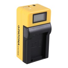 Ładowarka USB PATONA Synchron f. Nikon ENEL24 EN-EL24 z wyświetlaczem LCD