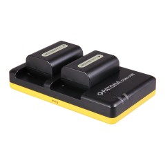 Podwójna szybka ładowarka PATONA f. Sony NP-FP30 FP50 FP51 w tym. Kabel micro-USB