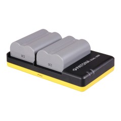 Podwójna szybka ładowarka PATONA f.Nikon EN-EL3E EN-EL3E w komplecie. Kabel micro-USB