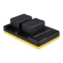 PATONA Podwójna szybka ładowarka do Panasonic VW-VBT190 VBT-380 HC-V757 w tym kabel micro-USB