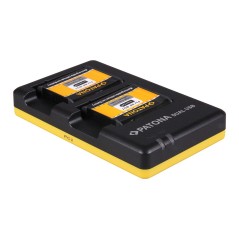 Podwójna szybka ładowarka PATONA f. Sony NP-BG1 DSC H55 H70 w komplecie. Kabel micro-USB