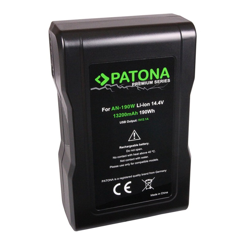 PATONA Premium Akumulator Gold-Mount AN-190W Anton Bauer ARRI Alexa Blackmagic URSA z wyjściem D-Tap i USB PATONA Premium Akumulator Gold-Mount AN-190W Anton Bauer ARRI Alexa Blackmagic URSA z wyjściem D-Tap i USB