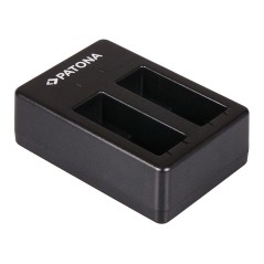 Podwójna szybka ładowarka PATONA f. GoPro Hero 8 AHDBT-801 Hero 7 AHDBT-701 Hero 6 Hero 5 AHDBT-501 w komplecie. Kabel mikro-USB