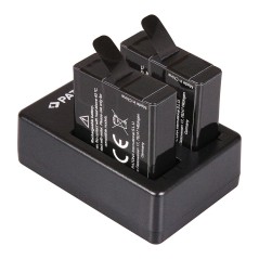 Podwójna szybka ładowarka PATONA f. GoPro Hero 8 AHDBT-801 Hero 7 AHDBT-701 Hero 6 Hero 5 AHDBT-501 w komplecie. Kabel mikro-USB