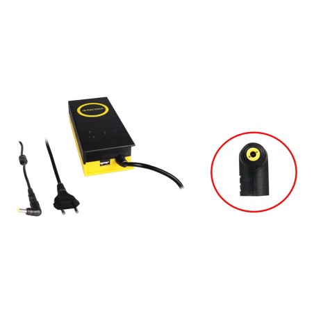 Adapter synchroniczny PATONA 90W 5,5x2,5x12mm 19V w komplecie. Wyjście USB 2,1A
