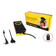 Adapter synchroniczny PATONA 90W 5,5x3x12mm 19V w komplecie. Wyjście USB 2,1A