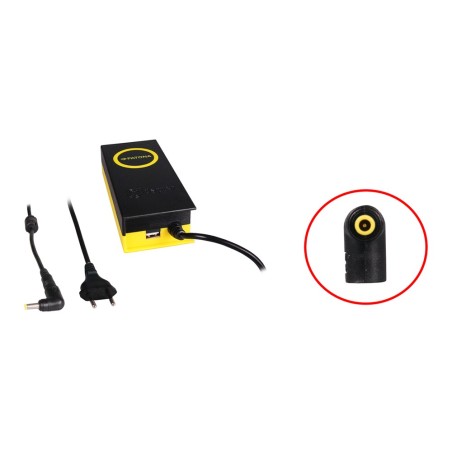 Adapter synchroniczny PATONA 90W 5,5x3x12mm 19V w komplecie. Wyjście USB 2,1A