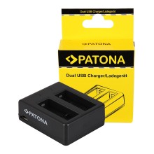 Podwójna ładowarka USB PATONA f. SJCAM SJ4000 SubTig3 Rollei Actioncam 220 300 300 Plus 310 330 415 416 426 inkl. Kabel mikro-US Podwójna ładowarka USB PATONA f. SJCAM SJ4000 SubTig3 Rollei Actioncam 220 300 300 Plus 310 330 415 416 426 inkl. Kabel mikro-US