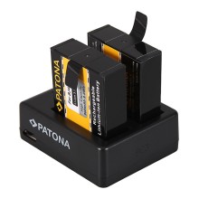 Podwójna ładowarka USB PATONA f. SJCAM SJ4000 SubTig3 Rollei Actioncam 220 300 300 Plus 310 330 415 416 426 inkl. Kabel mikro-US Podwójna ładowarka USB PATONA f. SJCAM SJ4000 SubTig3 Rollei Actioncam 220 300 300 Plus 310 330 415 416 426 inkl. Kabel mikro-US