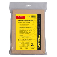 PATONA 10 worek do odkurzacza wielowarstwowy papier w komplecie. Mikrofiltr f. Bosch typu DEFG
