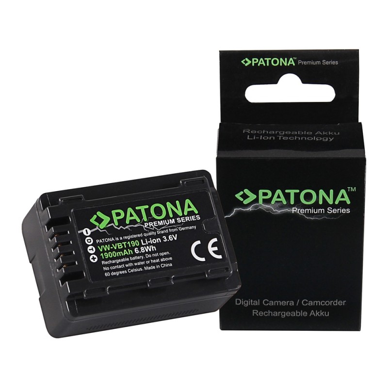 PATONA Premium Akumulator Panasonic VW-VBT190 HC-V757 V777 VX878 WX979