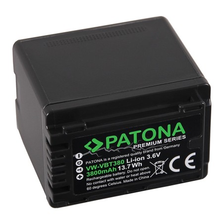 Bateria PATONA Premium f. Panasonic VW-VBT380 HC-V750EB W580 V550EB