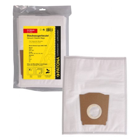 Worek do odkurzacza PATONA 10 z wielowarstwowym polarem w komplecie. Mikrofiltr f. Bosch Typ A, B, C