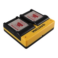 PATONA Dual Ladegerät f. Canon NB-4L Digital Ixus i zoom i zoom i7 i7 800 IS 850 IS inkl. Mikro-USA