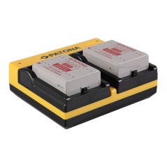 PATONA Dual Ladegerät f. Canon LP-E5 EOS 1000D 450D 500D inkl. Kabel micro-USB