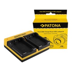 PATONA Dual Ladegerät f. Fujifilm Fuji NP-40 Finepix F30 F-30 F31 F-31 F31fd F-31fd F402 inkl. Mikro