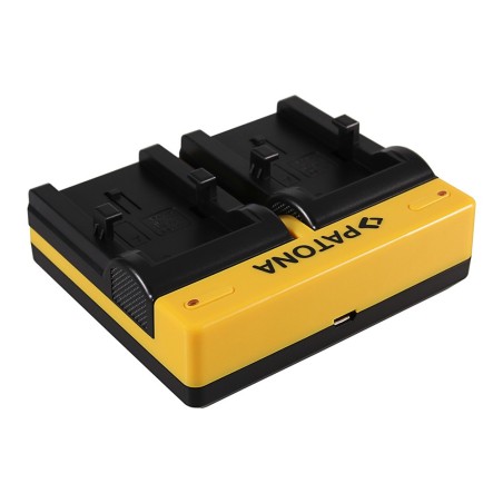 PATONA Dual Ladegerät f. Olympus Li-10B Camedia C50 Zoom C5000 Zoom C60 Zoom C760 Ultra inkl. Mikro-