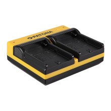 PATONA Dual Ladegerät f. Sony NP-FM50 NP-F550 NP-F750 NP-F970 inkl. Kabel micro-USB
