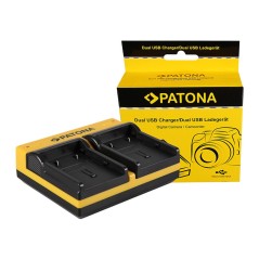PATONA Dual Ladegerät f. JVC BN-VF707U D JVCD250 JVCD270 JVCD290 JVCD73AC JVCDF430 inkl. Mikro-USB K