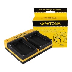 PATONA Dual Ladegerät f. Kodak Olympus Li-40B Klic 7006 Olympus Li-40B Olympus Li-40B inkl. Mikro-USA