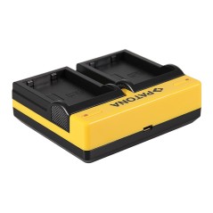 PATONA Dual Ladegerät f. Nikon EN-EL9 D40 D40x D5000 D60 inkl. Kabel micro-USB