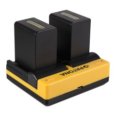 PATONA Dual Ladegerät f. Sony NP-FP50 Alpha A230 A290 A330 A380 A390 NP-FP50 CX E inkl. Mikro-USB Ka