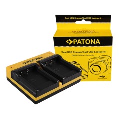 PATONA Dual Ladegerät f. Acer Medion DC-8300 DS-8330 CP8530 CP-8530 CP8531 CP-8531 inkl. Mikro-USB K