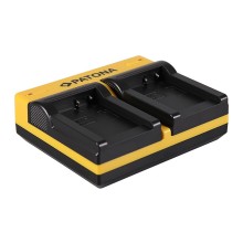 PATONA Dual Ladegerät f. Canon NB-7L Powershot G10 G11 G12 inkl. Kabel micro-USB