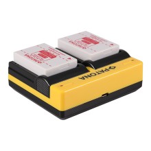 PATONA Podwójna ładowarka f. Canon LP-E8 EOS 550D 600D 650D 700D z kablem micro USB
