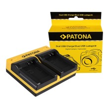 PATONA Podwójna ładowarka f. EN-EL12 Coolpix AW100 AW110 P300 P310 P330 S1000pj w komplecie. Kabel mikro-USB