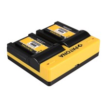 PATONA Podwójna ładowarka f. EN-EL12 Coolpix AW100 AW110 P300 P310 P330 S1000pj w komplecie. Kabel mikro-USB