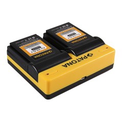 PATONA Podwójna ładowarka f. Nikon EN-EL2 CoolPix 2500 3500 SQ w tym. Kabel mikro-USB