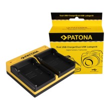 PATONA Podwójna ładowarka f. Canon BP-915 EOS C300 C300 PL BP-915 HA HA H1S BP-915 PowerShot w komplecie. Kabel mikro-USB