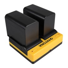 PATONA Podwójna ładowarka f. Canon BP-915 EOS C300 C300 PL BP-915 HA HA H1S BP-915 PowerShot w komplecie. Kabel mikro-USB