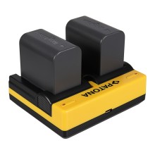 PATONA Podwójna ładowarka f. JVC BN-VF808U GR-D DRD818 DR-D818 GRD720 GR-D720 GRD720E w tym. Kabel mikro-USB PATONA Podwójna ładowarka f. JVC BN-VF808U GR-D DRD818 DR-D818 GRD720 GR-D720 GRD720E w tym. Kabel mikro-USB
