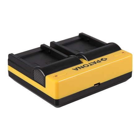 PATONA Dual Ladegerät f. Panasonic BLB13 Lumix DMCG1 DMC-G1 DMCG10 DMC-G10 DMCG10K w zestawie. Mikro-USB K