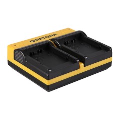 PATONA Dual Ladegerät f. Panasonic BLB13 Lumix DMCG1 DMC-G1 DMCG10 DMC-G10 DMCG10K w zestawie. Mikro-USB K