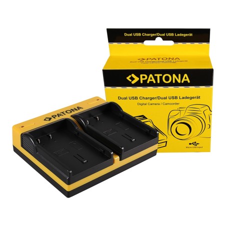 PATONA Dual Ladegerät f. Pentax D-LI90 K K01 K-01 K5 K-5 K5 II K-5 II K5 IIs K-5 IIs inkl. Micro USB