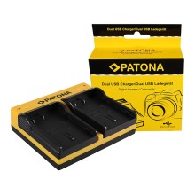 PATONA Dual Ladegerät f. Pentax D-LI90 K K01 K-01 K5 K-5 K5 II K-5 II K5 IIs K-5 IIs inkl. Micro USB