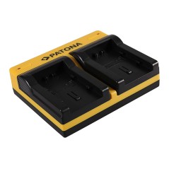 PATONA Dual Ladegerät f. JVC BN-VG107U Everio GZHM965 GZ-HM965 GZHM970 GZ-HM970 inkl. Kabel micro-USB