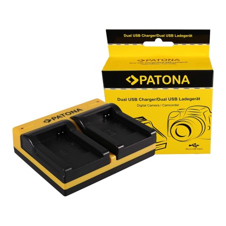 PATONA Dual Ladegerät f. Canon Samsung BP-70A EOS C300 C300 PL Samsung BP-70A HA HA H1S inkl. Mikro-